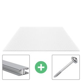 Polycarbonaat kanaalplaat | 16 mm | Profiel Mendig | Voordeelpakket
