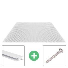 Polycarbonaat kanaalplaat | 16 mm | Profiel Zeven | Voordeelpakket