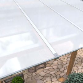 Polycarbonaat kanaalplaat | 16 mm | Profiel Zeven | Voordeelpakket | Plaatbreedte 1200 mm | Opaal wit | Breedte 3,79 m | Lengte 2,00 m #3
