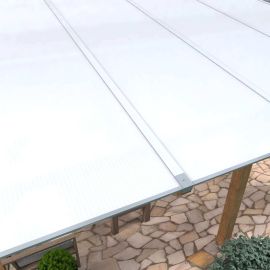 Polycarbonaat kanaalplaat | 16 mm | Profiel Zeven | Voordeelpakket | Plaatbreedte 1200 mm | Opaal wit | Extra sterk | Breedte 3,79 m | Lengte 2,00 m #2