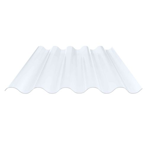 PVC golfplaat | 177/51 | Profiel 5 | 1,20 mm | Helder, licht blauw getint | 1250 mm
