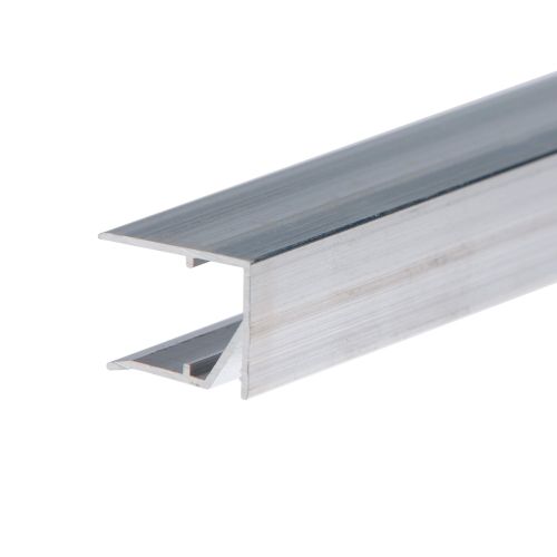 Afsluitprofiel bovenkant | 10 mm | Aluminium | Breedte 1000 mm | Blank