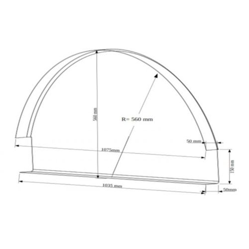 Kopschot Atlas ventilatienok Type 1060 | Set | PVC | Grijs