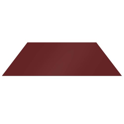 Vlakke plaat | Staal 0,50 mm | 80 µm Shimoco | 3009 - Oxyderood