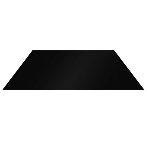 Vlakke plaat | Staal 0,50 mm | 80 µm Shimoco | 9005 - Gitzwart