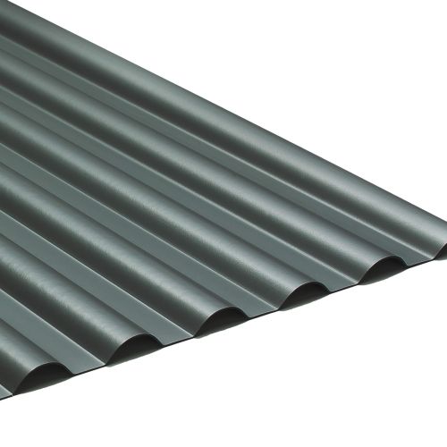 PVC profielplaat SINTRA | 77/18 | 1,20 mm | Antraciet metallic | 2000 mm