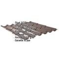 Dakpanplaat 2/1060 | Anti-Drup 1000 g/m² | Staal 0,50 mm | 25 µm Polyester | 8014 - Sepiabruin #2