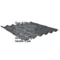 Dakpanplaat 2/1060 | Anti-Drup 1000 g/m² | Staal 0,50 mm | 35 µm Mattpolyester | 23 - Donkergrijs #2