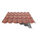 Dakpanplaat 2/1060 | Anti-Drup 700 g/m² | Staal 0,50 mm | 25 µm Polyester | 8004 - Koperbruin #11