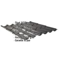 Dakpanplaat 2/1060 | Anti-Drup 700 g/m² | Staal 0,50 mm | 25 µm Polyester | 9005 - Gitzwart #2