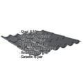 Dakpanplaat 2/1060 | Anti-Drup 700 g/m² | Staal 0,50 mm | 35 µm Mattpolyester | 23 - Donkergrijs #2
