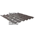 Dakpanplaat 2/1060 | Anti-Drup 700 g/m² | Staal 0,50 mm | 60 µm Puramid | 8017 - Chocoladebruin #2