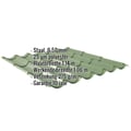 Dakpanplaat 2/1060 | Staal 0,50 mm | 25 µm Polyester | 6011 - Resedagroen #2