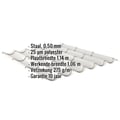 Dakpanplaat 2/1060 | Staal 0,50 mm | 25 µm Polyester | 9006 - Zilver-Metallic #2