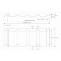 Dakpanplaat EUROPA | Anti-Drup 700 g/m² | Staal 0,50 mm | 60 µm Puramid | 7016 - Antracietgrijs #8