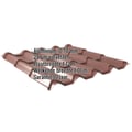Dakpanplaat EUROPA | Aluminium 0,70 mm | 25 µm Polyester | 8012 - Roodbruin #2