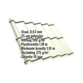 Dakpanplaat Szafir 350/15 | Anti-Drup 700 g/m² | Staal 0,63 mm | 25 µm Polyester | 9002 - Grijswit #2