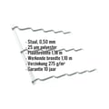 Dakpanplaat Szafir 350/15 | Staal 0,50 mm | 25 µm Polyester | 9010 - Zuiverwit #2