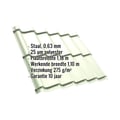Dakpanplaat Szafir 350/15 | Staal 0,63 mm | 25 µm Polyester | 9002 - Grijswit #2