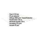 Damwandplaat 20/1100 | Dak | Anti-Drup 1000 g/m² | Staal 0,50 mm | 25 µm Polyester | 9010 - Zuiverwit #2