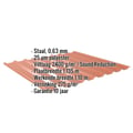 Damwandplaat 20/1100 | Dak | Anti-Drup 1000 g/m² | Staal 0,63 mm | 25 µm Polyester | 8004 - Koperbruin #2