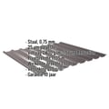 Damwandplaat 20/1100 | Dak | Anti-Drup 2400 g/m² | Staal 0,75 mm | 25 µm Polyester | 8017 - Chocoladebruin #2