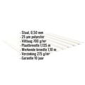 Damwandplaat 20/1100 | Dak | Anti-Drup 700 g/m² | Staal 0,50 mm | 25 µm Polyester | 9010 - Zuiverwit #2