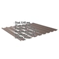 Damwandplaat 20/1100 | Dak | Restpartij | Staal 0,40 mm | 25 µm Polyester | 8014 - Sepiabruin #2