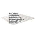 Damwandplaat 20/1100 | Dak | Staal 0,63 mm | 25 µm Polyester | 9006 - Zilver-Metallic #2