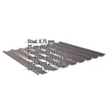 Damwandplaat 20/1100 | Dak | Staal 0,75 mm | 25 µm Polyester | 8017 - Chocoladebruin #2