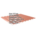 Damwandplaat 20/1100 | Gevel | Staal 0,75 mm | 25 µm Polyester | 8004 - Koperbruin #2