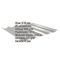 Damwandplaat 35/207 | Dak | Anti-Drup 1000 g/m² | Staal 0,50 mm | 25 µm Polyester | 9007 - Grijs aluminiumkleurig #2