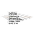 Damwandplaat 35/207 | Dak | Anti-Drup 1000 g/m² | Staal 0,75 mm | 60 µm Puramid | 9002 - Grijswit #2
