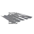 Damwandplaat 35/207 | Dak | Anti-Drup 2400 g/m² | Staal 0,50 mm | 25 µm Polyester | 7016 - Antracietgrijs #2