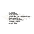Damwandplaat 35/207 | Dak | Anti-Drup 2400 g/m² | Staal 0,50 mm | 25 µm Polyester | 9010 - Zuiverwit #2