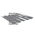 Damwandplaat 35/207 | Dak | Anti-Drup 2400 g/m² | Staal 0,63 mm | 25 µm Polyester | 7016 - Antracietgrijs #2