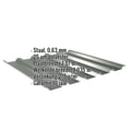 Damwandplaat 35/207 | Dak | Staal 0,63 mm | 25 µm Polyester | 6020 - Chroomoxydegroen #2