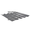 Damwandplaat 35/207 | Dak | Staal 0,50 mm | 60 µm Puramid | 7016 - Antracietgrijs #2