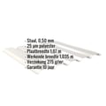 Damwandplaat 35/207 | Gevel | Staal 0,50 mm | 25 µm Polyester | 9002 - Grijswit #2