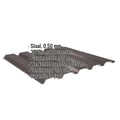 Damwandplaat 35/207 | Gevel | Staal 0,50 mm | 35 µm Mattpolyester | 32 - Donkerbruin #2