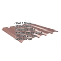 Damwandplaat 35/207 | Gevel | Staal 0,50 mm | 60 µm Puramid | 8012 - Roodbruin #2
