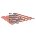 Damwandplaat 35/207 | Gevel | Staal 0,50 mm | 60 µm Puramid | 8004 - Koperbruin #2
