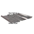 Damwandplaat 45/333 | Dak | Anti-Drup 1000 g/m² | Staal 0,63 mm | 25 µm Polyester | 8017 - Chocoladebruin #2