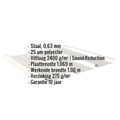Damwandplaat 45/333 | Dak | Anti-Drup 1000 g/m² | Staal 0,63 mm | 25 µm Polyester | 9002 - Grijswit #2