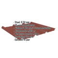 Damwandplaat 45/333 | Dak | Anti-Drup 1000 g/m² | Staal 0,50 mm | 35 µm Mattpolyester | 29 - Rood #2