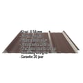 Damwandplaat 45/333 | Dak | Anti-Drup 1000 g/m² | Staal 0,50 mm | 60 µm Puramid | 8017 - Chocoladebruin #2