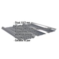 Damwandplaat 45/333 | Dak | Anti-Drup 2400 g/m² | Staal 0,63 mm | 25 µm Polyester | 7016 - Antracietgrijs #2
