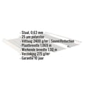 Damwandplaat 45/333 | Dak | Anti-Drup 2400 g/m² | Staal 0,63 mm | 25 µm Polyester | 9006 - Zilver-Metallic #2