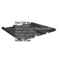 Damwandplaat 45/333 | Dak | Anti-Drup 2400 g/m² | Staal 0,50 mm | 80 µm Shimoco | 9005 - Gitzwart #2