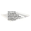Damwandplaat 45/333 | Dak | Staal 0,75 mm | 25 µm Polyester | 9006 - Zilver-Metallic #2